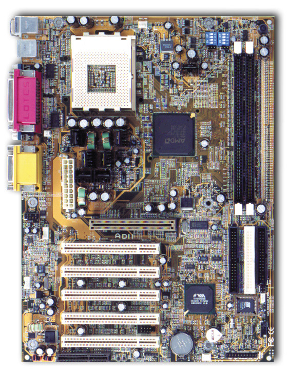Vintage FIC SD-11 Slot A Motherboard For AMD Processors - Open Box, Excellent Condition